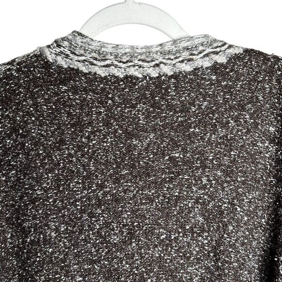 Vintage Ivy Collectibles Chunky Knit Cardigan Sweater Medium Geo Boho Grunge - Picture 5 of 9